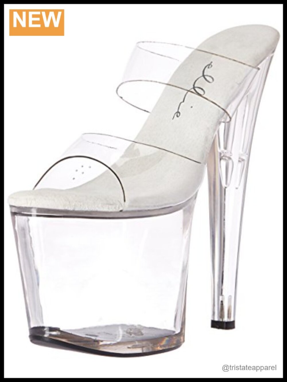 Ellie Shoes Women's 821-coco Platform Sandal Clear High Heel Party Dance